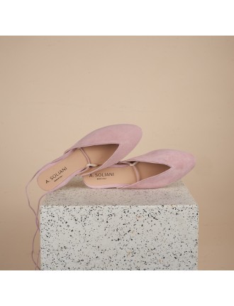 Best-Selling Scala Mule - Peony Suede Limited Stock