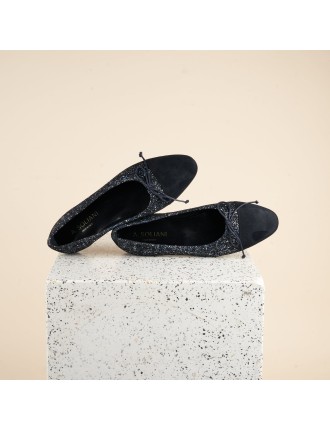 Best-Selling Como - Blue Tweed/Black Suede Fresh Release