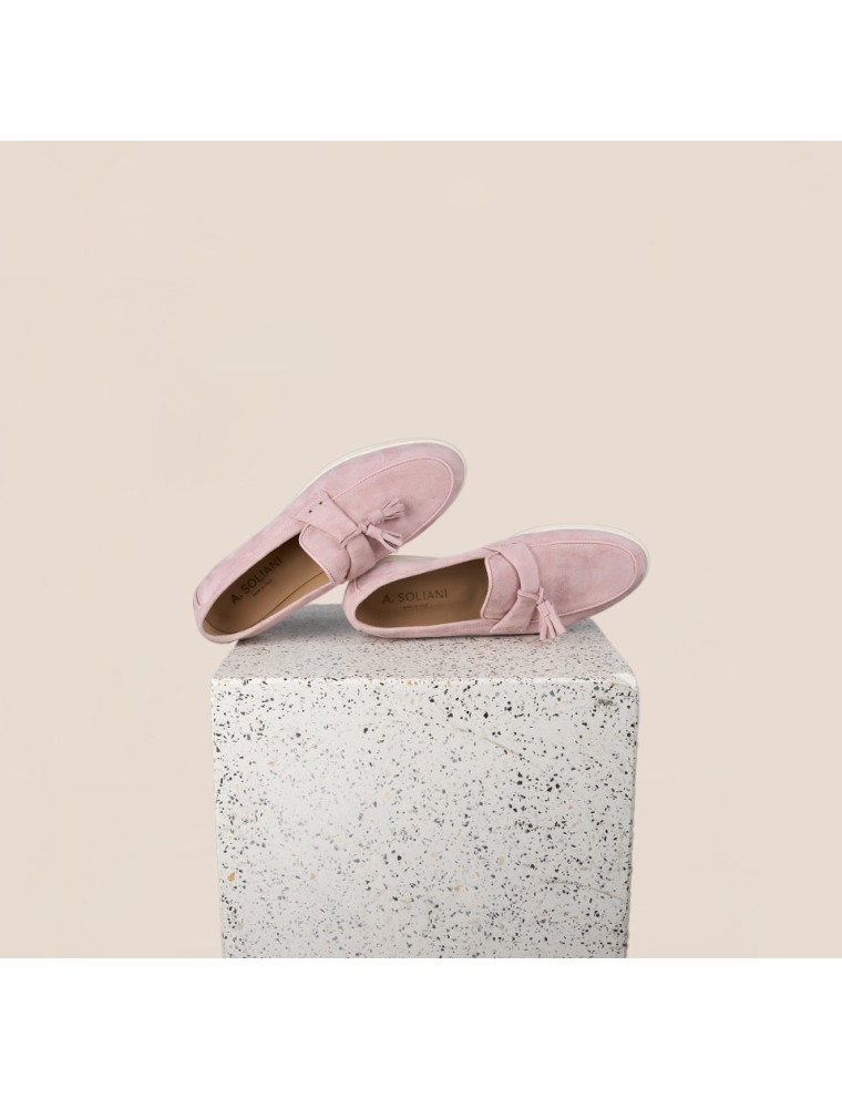 Best-Selling Lisa Tassels Sneaker Loafer - Peony Suede New Release