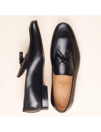 Best-Selling Mirto - Men's Tassel Loafer Black Leather Immediate Availability