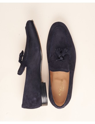 Best-Selling Mirto - Men's Tassel Loafer Navy Suede Just Launched