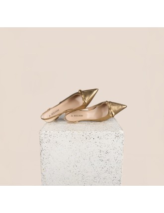 Best-Selling Pescara - Gold Foil Kitten Heels New Stock